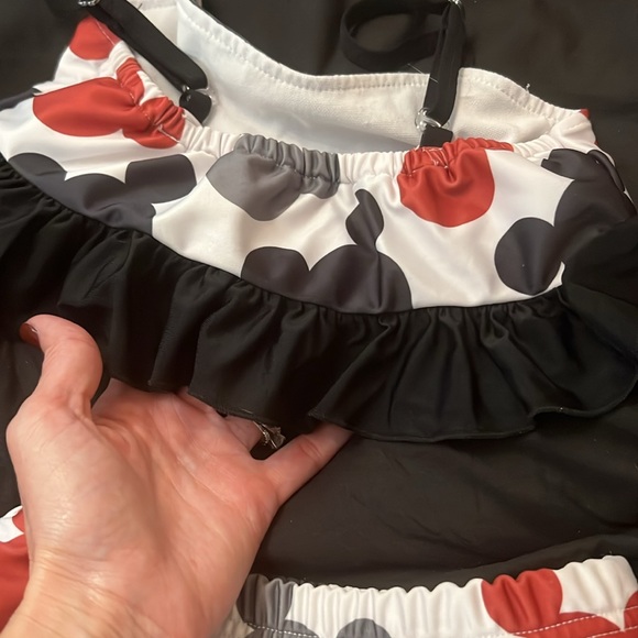 Bundle of 3 Girls Boutique Bathing Suits size 5T Disney Mickey Sharks Dinosaurs - Picture 7 of 11